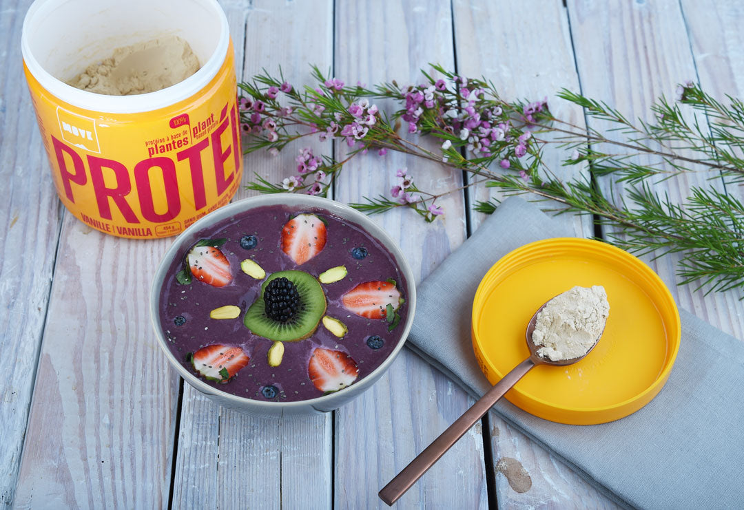 MOVE Recette smoothie bowl protéiné au mélange de baies