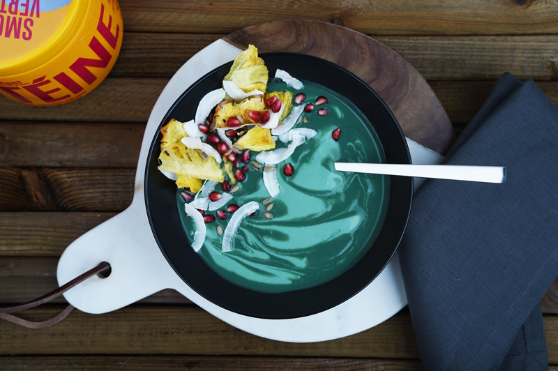 MOVE Recette smoothie bowl protéiné spiruline bleue